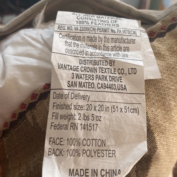 Vintage Crown Textile Co., LTD Labrador dog golf pillow decorative feather fill - Picture 9 of 16